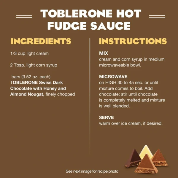 Toblerone Swiss Milk Chocolate Bar with Honey and Almond Nougat 6 x 50 g