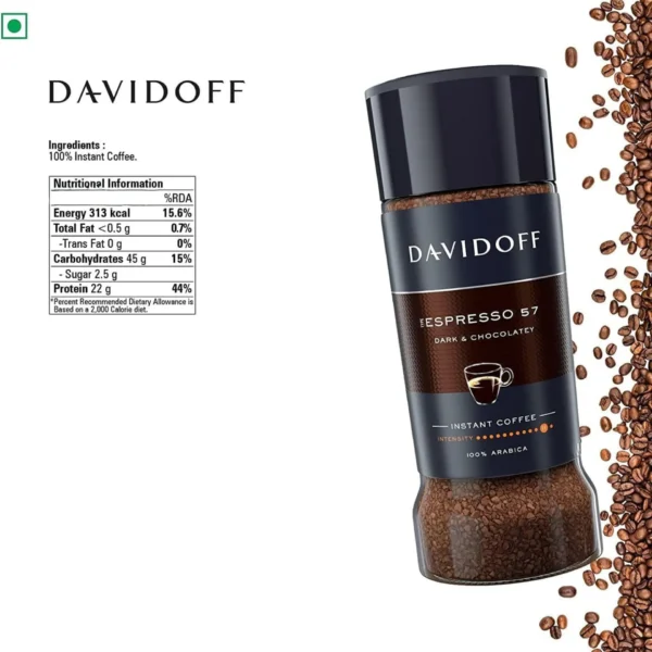 Davidoff Espresso 57 Dark & Chocolatey Instant Coffee 90 g