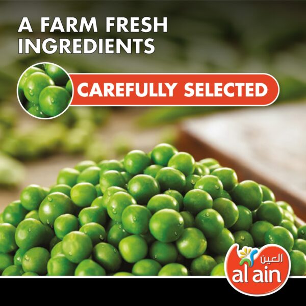 Al Ain Garden Peas Premium Frozen Vegetable Value Pack 2 x 400 g