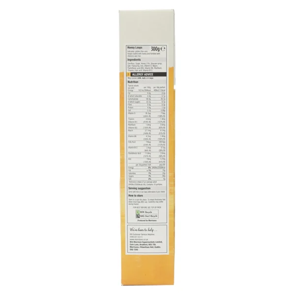 Morrisons Free From Gluten Honey Loops 300 g