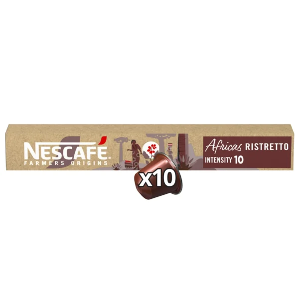 Nescafe Farmers Origins Africas Ristretto Intensity 10 Coffee Capsules 10 pcs 44 g