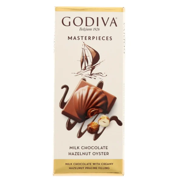 Godiva Master Pieces Milk Chocolate & Hazel Nut Oyster 83 g