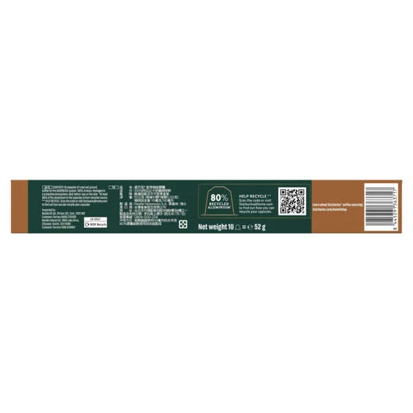 Starbucks House Blend Lungo Coffee Capsules 52 g
