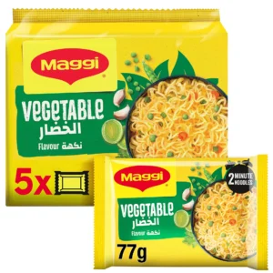 Maggi 2 Minute Vegetable Flavour Instant Noodles 5 x 77 g