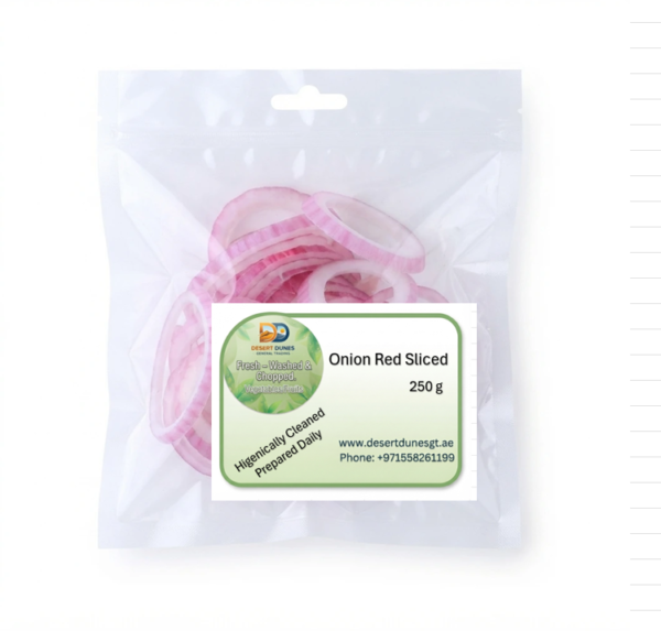 Onion Red Sliced 250 g