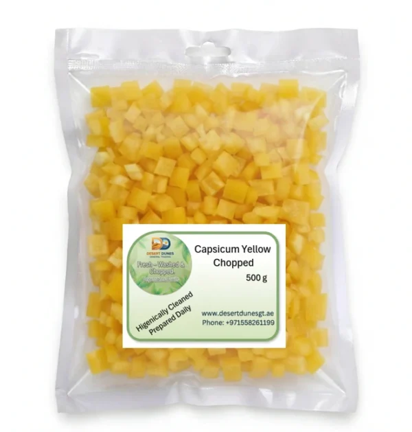 Capsicum Yellow Chopped / shimla Mirch 500 g
