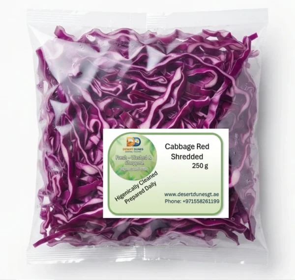 Cabbage Red Shredded 250 g