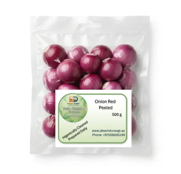 Onion Red Peeled 500 g
