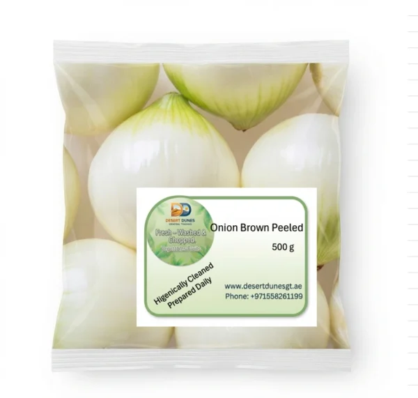 Onion Brown Peeled 450 - 500 g
