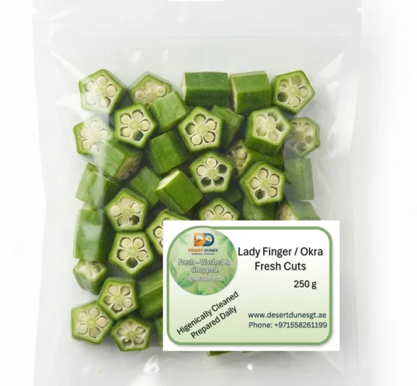 Lady Finger / Okra Fresh Cuts 250 g
